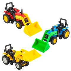 6" DIE-CAST SCOOP TRACTOR LLB Car Toys