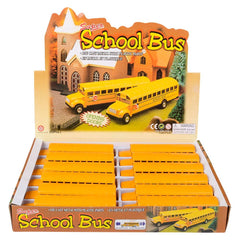 7" DIE-CAST PULL BACK SCHOOL BUS LLB Car Toys