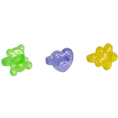 1" Colorful Sparkle Toy Rings Party Favors - LLB Toys