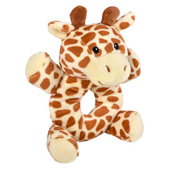 5.5" Giraffe Plush Baby Rattle - LLB Toys