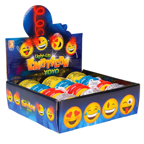 2" FLASHING EMOTICON YOYO LLB kids toys