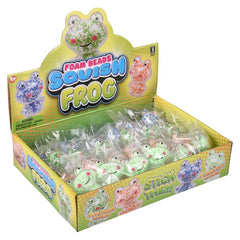 2.4" Mini Squeezy Foam Bead Frog 24ct - LLB Toys
