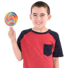 5" Jumbo Swirl Lollipop Llb Candy - LLB Toys