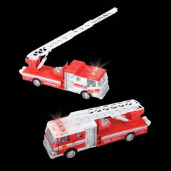 7" DIE-CAST PULL BACK SONIC FIRE ENGINE LLB Car Toys