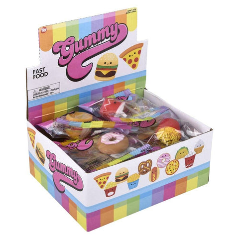 1.5" Gummy Fast Food Squishy Assortment - LLB Toys