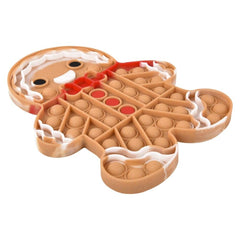 GINGERBREAD  GLITTER BUBBLE POPPER 9" - LLB Christmas