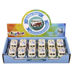 2" Flower Power VW Mini Bus Kids Toy - LLB Toys