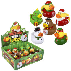Christmas Rubber Duckies 3.5" 12ct LLB Bath Toys