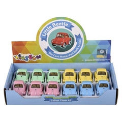 2" Diecast  VW Mini Beetle-Pastel Colors   - LLB Toys