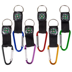 4.5" ROCK CLIP KEYCHAIN WITH COMPASS LLB Keychain