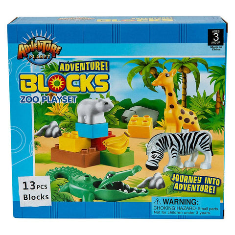 13 PC ZOO BLOCK SET LLB kids toys