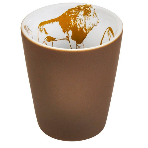 1OZ VELVET CERAMIC SHOT GLASS LION LLB kids toys