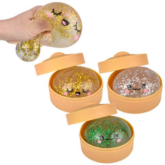 3.5" Sparkle Star Squeezy Jelly Dumplings - LLB Toys