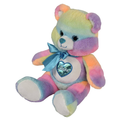 18" Cotton Candy Heart Bear - LLB Toys