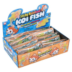 4.5" Sticky Rainbow Koi Fish 12ct - LLB Toys
