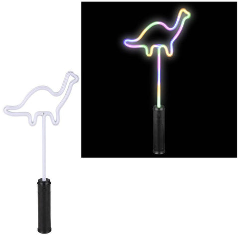 18" Light-Up Neon Bright Dinosaur Wand - LLB Toys