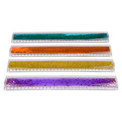 12" Sensory Water Glitter Ruler 12ct - LLB Toys