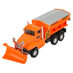 6.5" DIE-CAST PULL BACK SNOW PLOW 12/DISPLAY LLB Car Toys