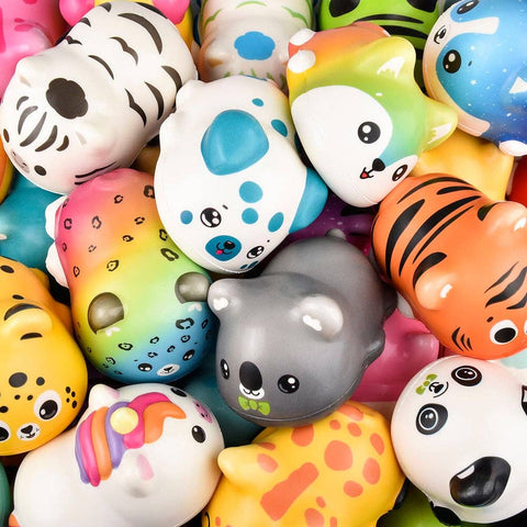 LARGE LAYING SQUISH MIX 6.25"   72 PCS/CASE LLB Squishy Toys