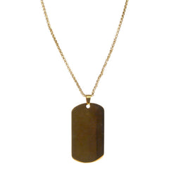 Stainless Steel Dog Tag Necklace 23.6" - LLB Toys