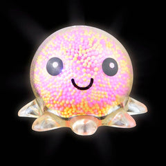 3" Light-Up Squish And Stretch Beaded Octopus - LLB Toys