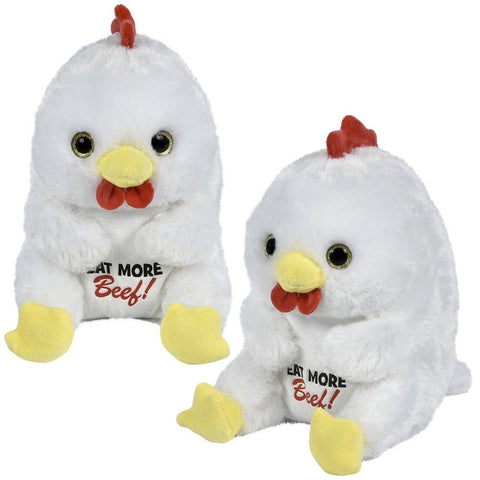 8.5" Belly Buddy Chicken Eat More Beef - LLB Toys