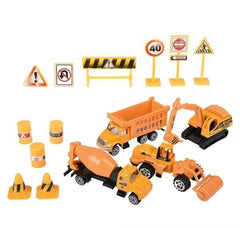 15PC DIECAST CONSTRUCTION VEHICLES PLAY SET LLB Car Toys
