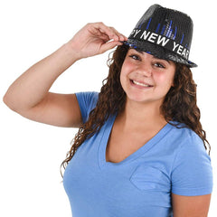 HAPPY NEW YEAR SEQUIN FEDORA LLB kids Accessories