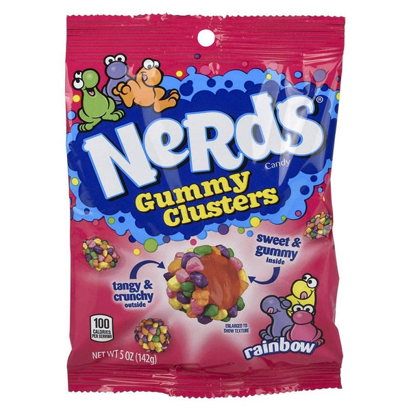 Peg Bag Nerds Gummy Clusters 5oz 12ct LLB Candy