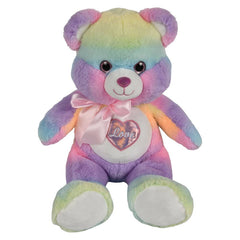 18" Cotton Candy Heart Bear - LLB Toys