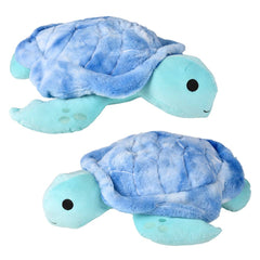 22" Blue Tie Dye Sea Turtle Pillow - LLB Toys