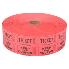 DOUBLE ROLL TICKET RED -2000/ROLL LLB kids toys