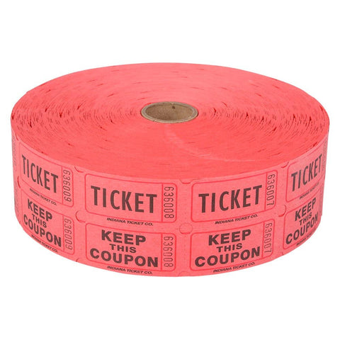 DOUBLE ROLL TICKET RED -2000/ROLL LLB kids toys