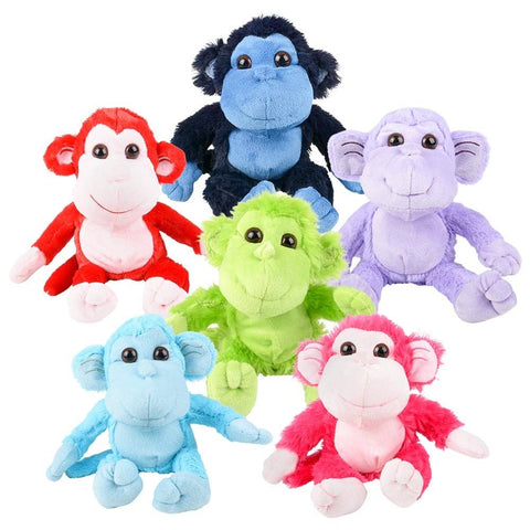 12" COLORFUL MONKEYS plush LLB Plush Toys