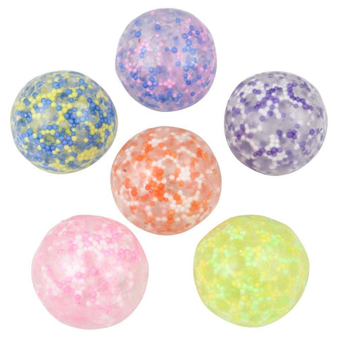 1.6" SQUISH STICKY BEADED ORBS LLB Squishy Toys