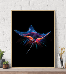 Neon Bold Colors Canvas Wall Art Print