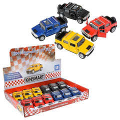 5" DIE-CAST PULL BACK HUMMER H2 SUT LLB Car Toys