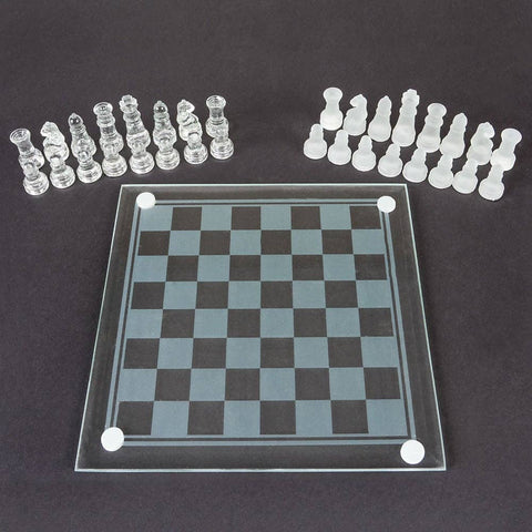 7.5" GLASS CHESS SET LLB Board Game