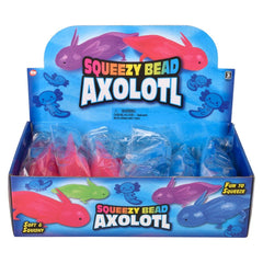 7.5" Squeezy Bead Axolotl 12ct - LLB Toys