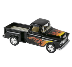 Flame Print 1955 Chevy Stepside Pick-Up Toy Car (5"Die-Cast)