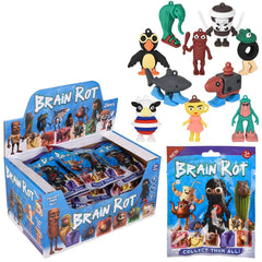 2" Brainrot Figurine And Card Blind Bag 24ct - LLB Toys