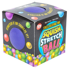 4" SQUISH STRETCH GUMMI BALL - LLB Squishy Toys