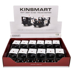 5" Diecast Pull Back 1971 Jeep DJ-5B Police LLB kids toys