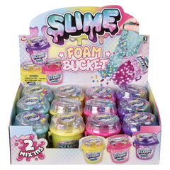 2.5" Bucket Foam Slime 12ct - LLB Toys