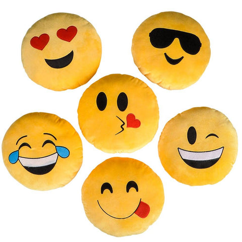 12" EMOTICON PILLOW LLB Plush Toys