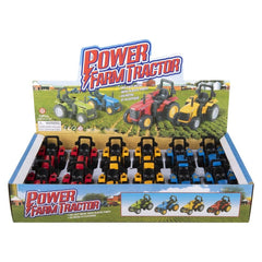 4" DIE-CAST PULL BACK FARM TRACTOR LLB Car Toys