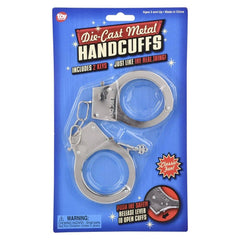 Diecast Metal Handcuffs Blister Carded - LLB Toys