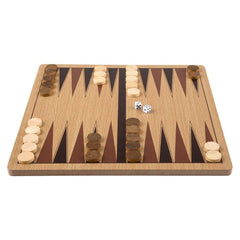 10" WOODEN BACKGAMMON LLB Wood Toy - Kids