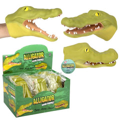 Stretchy Alligator Hand Puppet 6" LLB Puppets