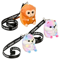 4" 180PC LANYARD BELLY BUDDY ASSORTMENT LLB Plush Toys